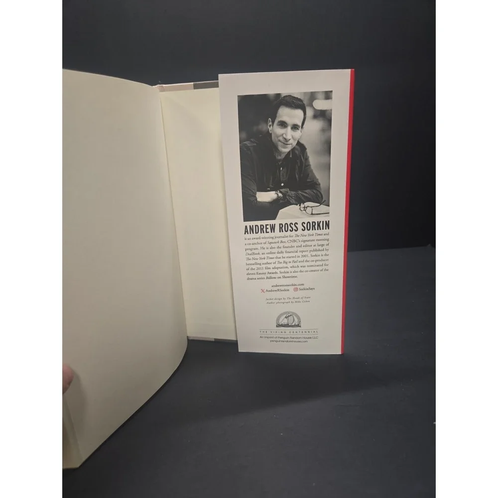 1929 Andrew Ross Sorkin Hardcover‎ 2025 Viking First Edition 6th Printing DJ